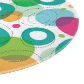 Rundes Blasenkindermuster Schneidebrett (Ecke)