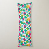 Rundes Blasenkindermuster Seitenschläferkissen (Rückseite (Vertikal))