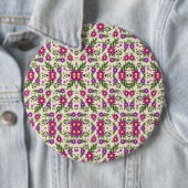 Rundes Blumenmuster mit aufwendiger violetter  Button (Beispiel)