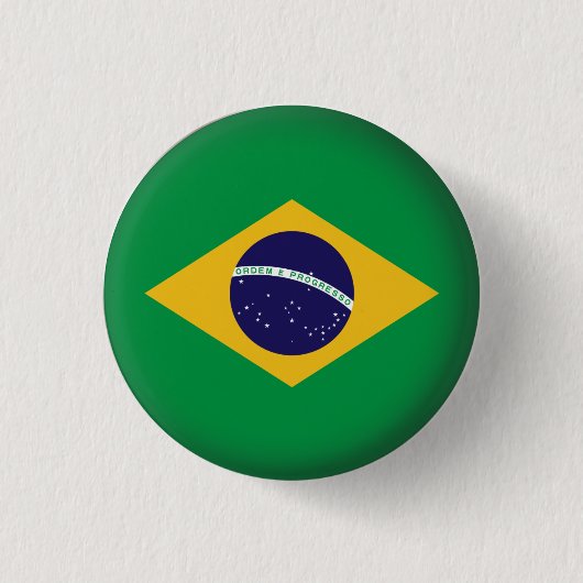Rundes Brasilien Button (Vorderseite)