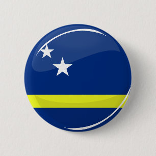 Rundes Curaçao kennzeichnen Button