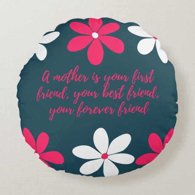 Rundes Dekokissen (41 cm) (Vorderseite)