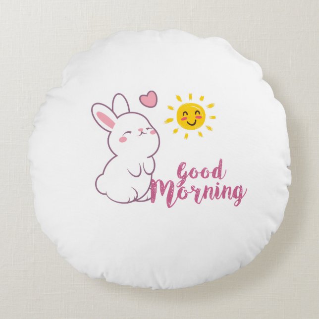 Rundes Dekokissen. Kissen (Vorderseite)