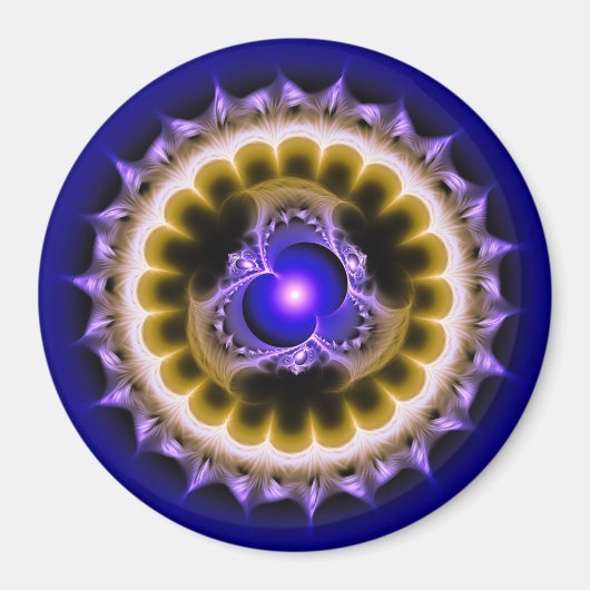 Rundes digitales Schmuckstück Magnet (Vorne)