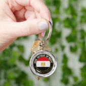 Rundes Emblem Ägyptens Schlüsselanhänger (Hand)
