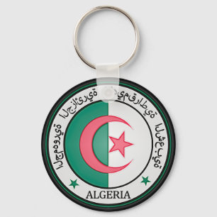 Rundes Emblem Algeriens Schlüsselanhänger