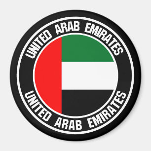 Rundes Emblem Arabische Emirates Magnet