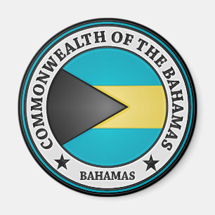 Rundes Emblem Bahamas Magnet