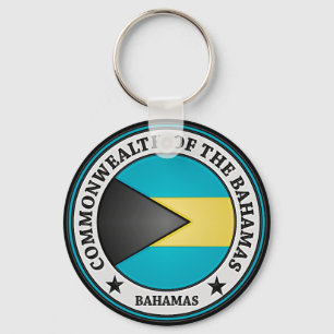 Rundes Emblem Bahamas Schlüsselanhänger