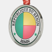 Rundes Emblem Benins Ornament Aus Metall (Links)