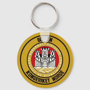 Rundes Emblem Bergens Schlüsselanhänger