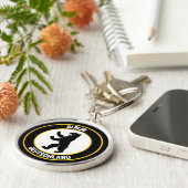 Rundes Emblem Berlins Schlüsselanhänger (Seite)