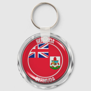Rundes Emblem Bermudas Schlüsselanhänger