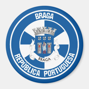 Rundes Emblem Bragas Magnet