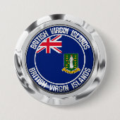 Rundes Emblem British Virgin Islands Button (Vorderseite)