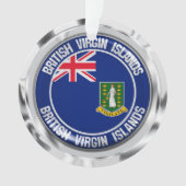 Rundes Emblem British Virgin Islands Ornament (Vorderseite)