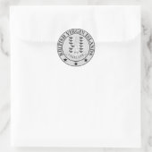 Rundes Emblem British Virgin Islands Runder Aufkleber (Tasche)