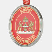 Rundes Emblem Budapests Ornament Aus Metall (Links)