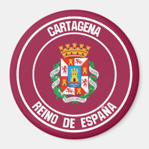 Rundes Emblem Cartagenas Magnet