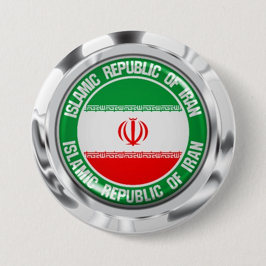 Rundes Emblem des Irans Button (Vorderseite)