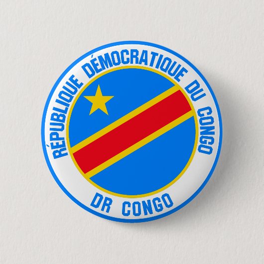 Rundes Emblem des Kongos Button (Vorderseite)