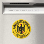 Rundes Emblem Deutschlands Magnet (In Situ (Geschirrspüler))