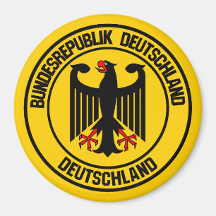Rundes Emblem Deutschlands Magnet
