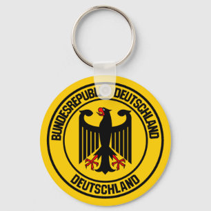Rundes Emblem Deutschlands Schlüsselanhänger