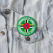 Rundes Emblem Dominicas Button (Beispiel)