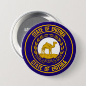 Rundes Emblem Eritreas Button (Vorne & Hinten)