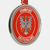 Rundes Emblem Frankfurts Ornament Aus Metall (Rechts)