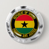 Rundes Emblem Ghanas Button (Vorderseite)