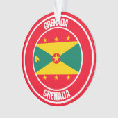 Rundes Emblem Grenadas Ornament (Vorderseite)