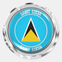 Rundes Emblem Heiliger Lucia