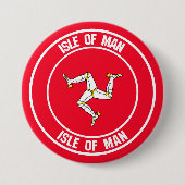 Rundes Emblem Isle of Mans Button (Vorderseite)