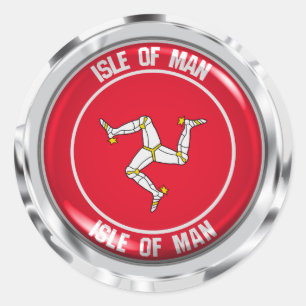 Rundes Emblem Isle of Mans Runder Aufkleber