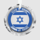 Rundes Emblem Israels Ornament (Rückseite)
