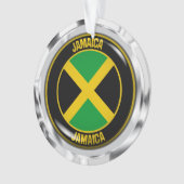 Rundes Emblem Jamaikas Ornament (Vorderseite)