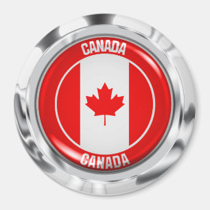Rundes Emblem Kanadas Magnet