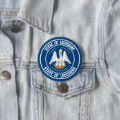 Rundes Emblem Louisianas Button (Beispiel)