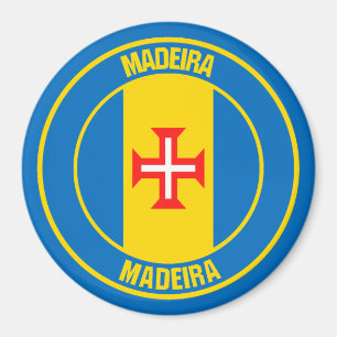 Rundes Emblem Madeiras Magnet