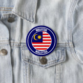 Rundes Emblem Malaysia Button (Beispiel)