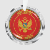 Rundes Emblem Montenegros Ornament (Vorderseite)
