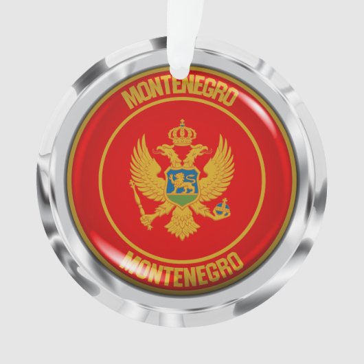 Rundes Emblem Montenegros Ornament (Vorderseite)