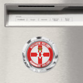 Rundes Emblem Nordirlands Magnet (In Situ (Geschirrspüler))