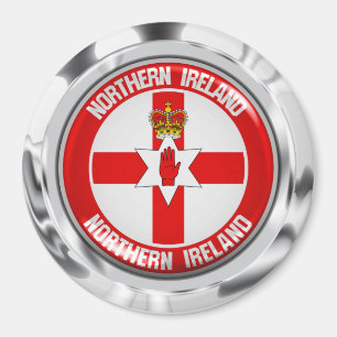 Rundes Emblem Nordirlands Magnet
