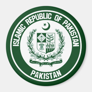 Rundes Emblem Pakistans Magnet