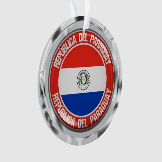 Rundes Emblem Paraguays Ornament (Vorderseite)