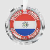 Rundes Emblem Paraguays Ornament (Vorderseite)