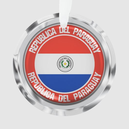 Rundes Emblem Paraguays Ornament (Vorderseite)